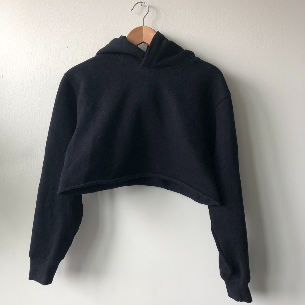 TNA | Perfect Hoodie Crop in Black from Aritzia